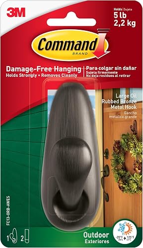 Command outdoor large metal hooks for net installs