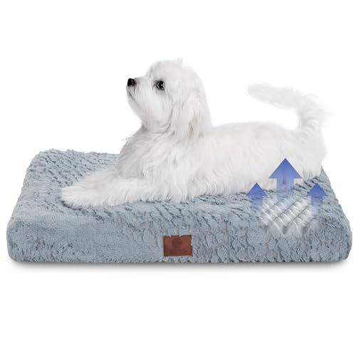 AKC orthopedic crate mat in gray for furniture kennels